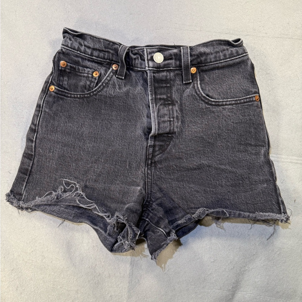 Levi's Ribcage High Waisted Denim Shorts